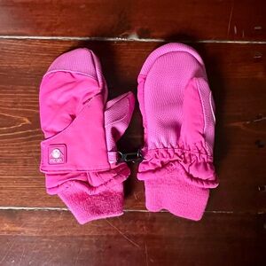 Pink Kids water proof Mittens size 3/4